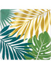 8 assiettes feuilles tropicales - Key West