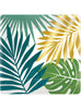 8 assiettes à dessert feuilles tropicales - Key West