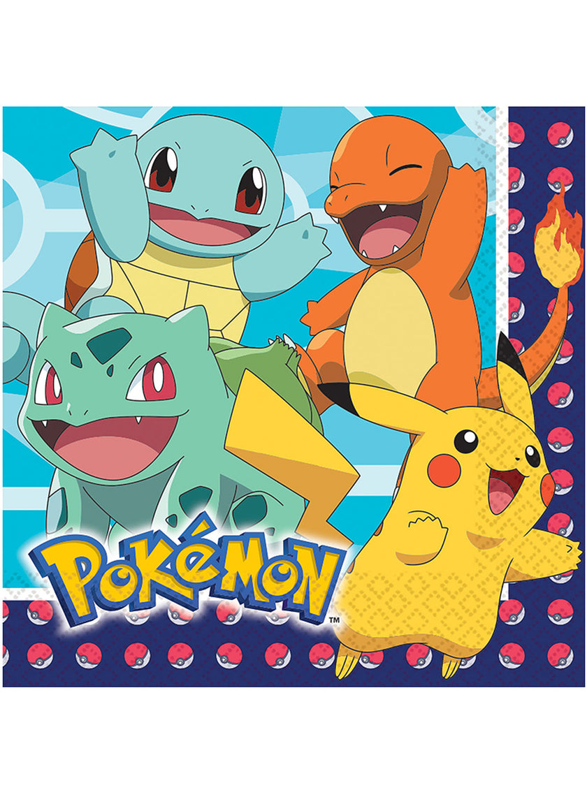 16 Serviettes en papier Pokémon