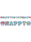 Guirlande lettres Happy Birthday Pokémon