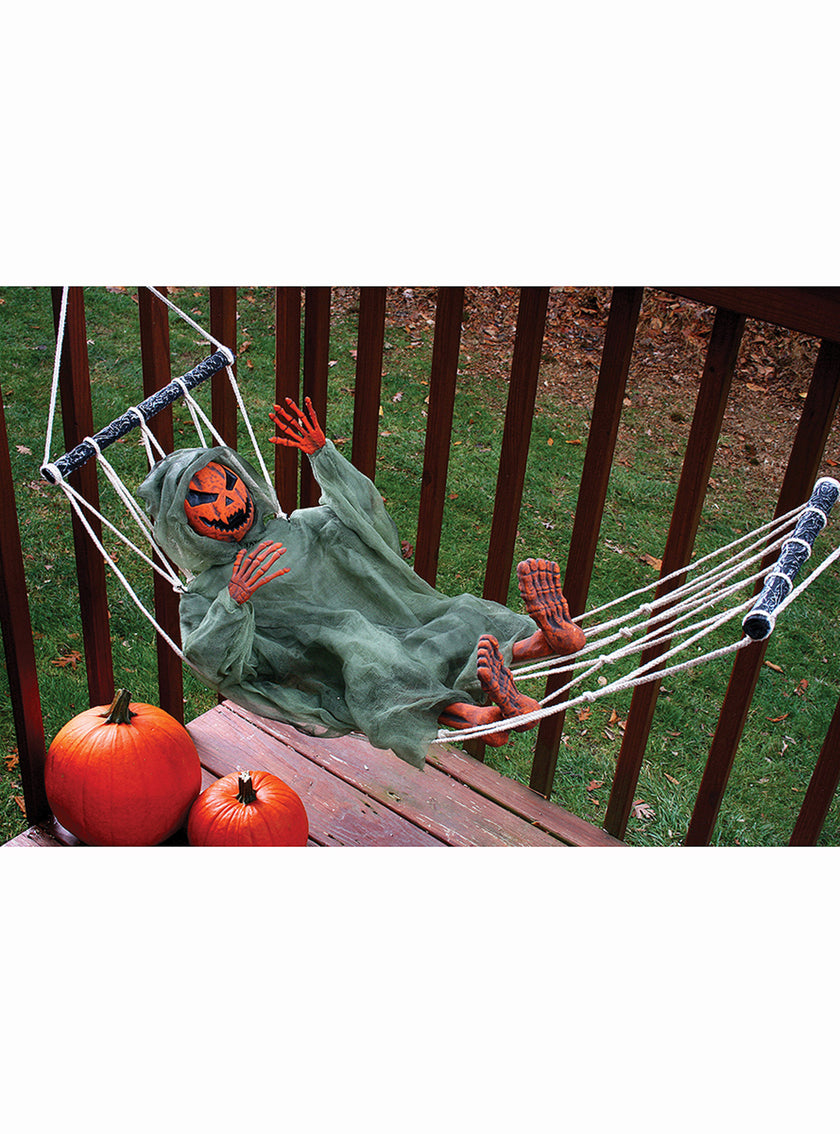 Figurine à suspendre citrouille hamac