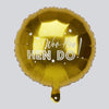 Ballon aluminium doré 