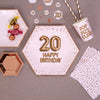 8 assiettes hexagonales 