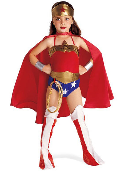 Déguisement Wonder Woman fille avec cape