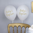 8 ballons blancs pour baptême (30 cm) – Baptism