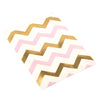 25 sachets en papier zigzag rose et doré - Pattern Works