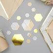 Confettis de table motif géométrique couleur pêche - Colour Block Marble
