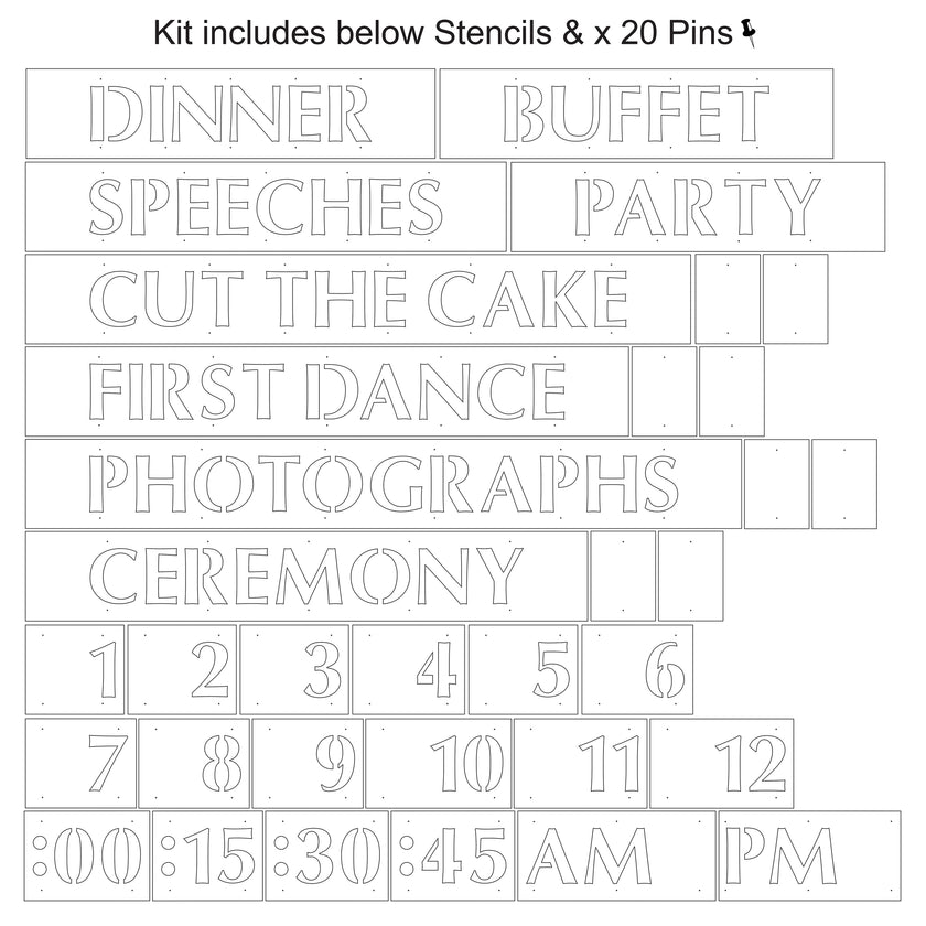 Pochoirs phrase - Hearts & Krafts