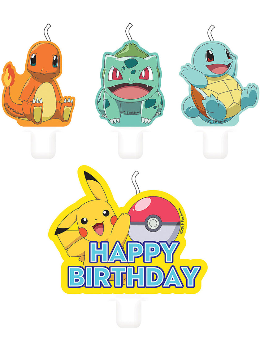 4 bougies personnages  Pokémon - Pokémon Collection