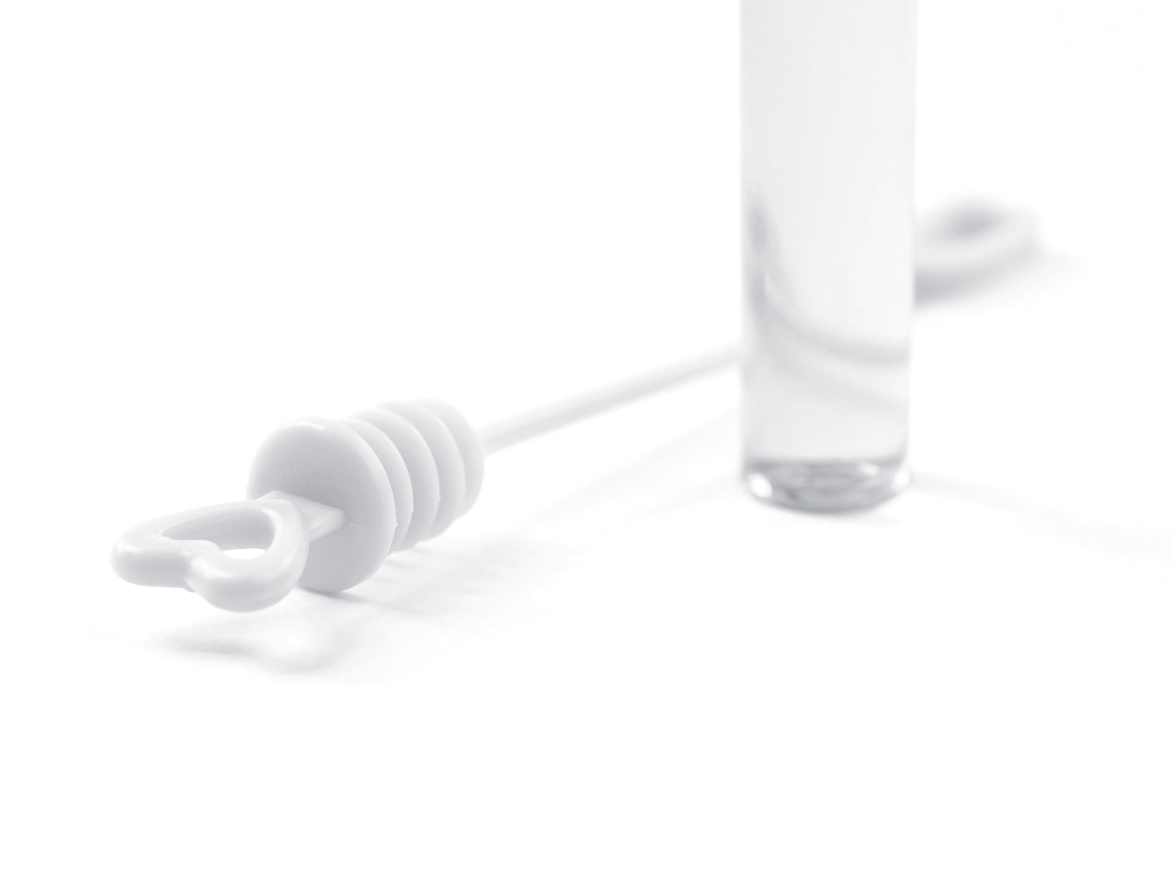 48 flacons à bulles en forme de cœur blanc