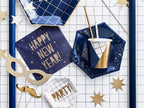 8 accessoires dorés pour photobooth - Happy New Year Collection