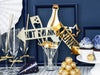 8 accessoires dorés pour photobooth - Happy New Year Collection
