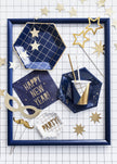 8 accessoires dorés pour photobooth - Happy New Year Collection