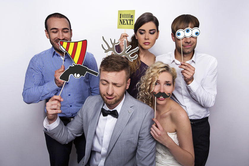 6 moustaches pour photobooth
