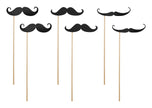 6 moustaches pour photobooth