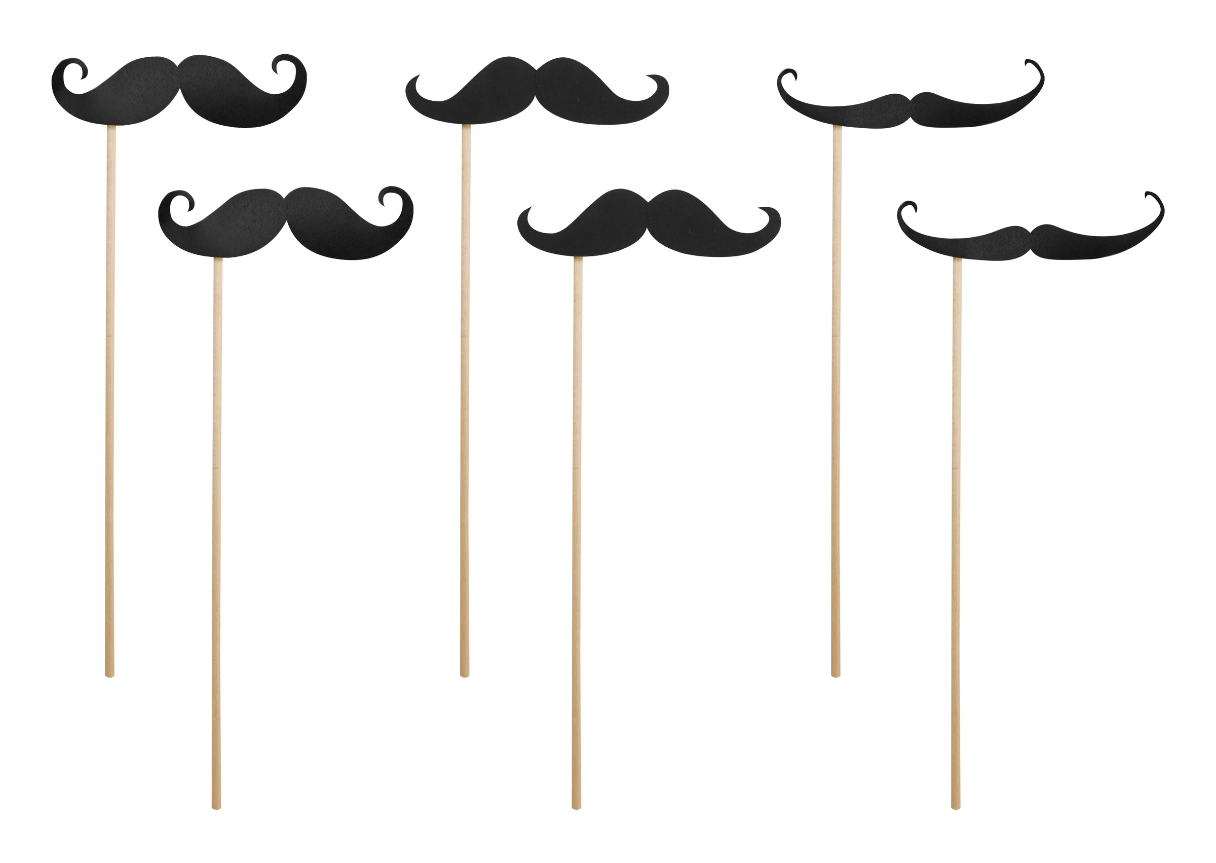 6 moustaches pour photobooth
