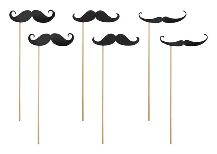 6 moustaches pour photobooth