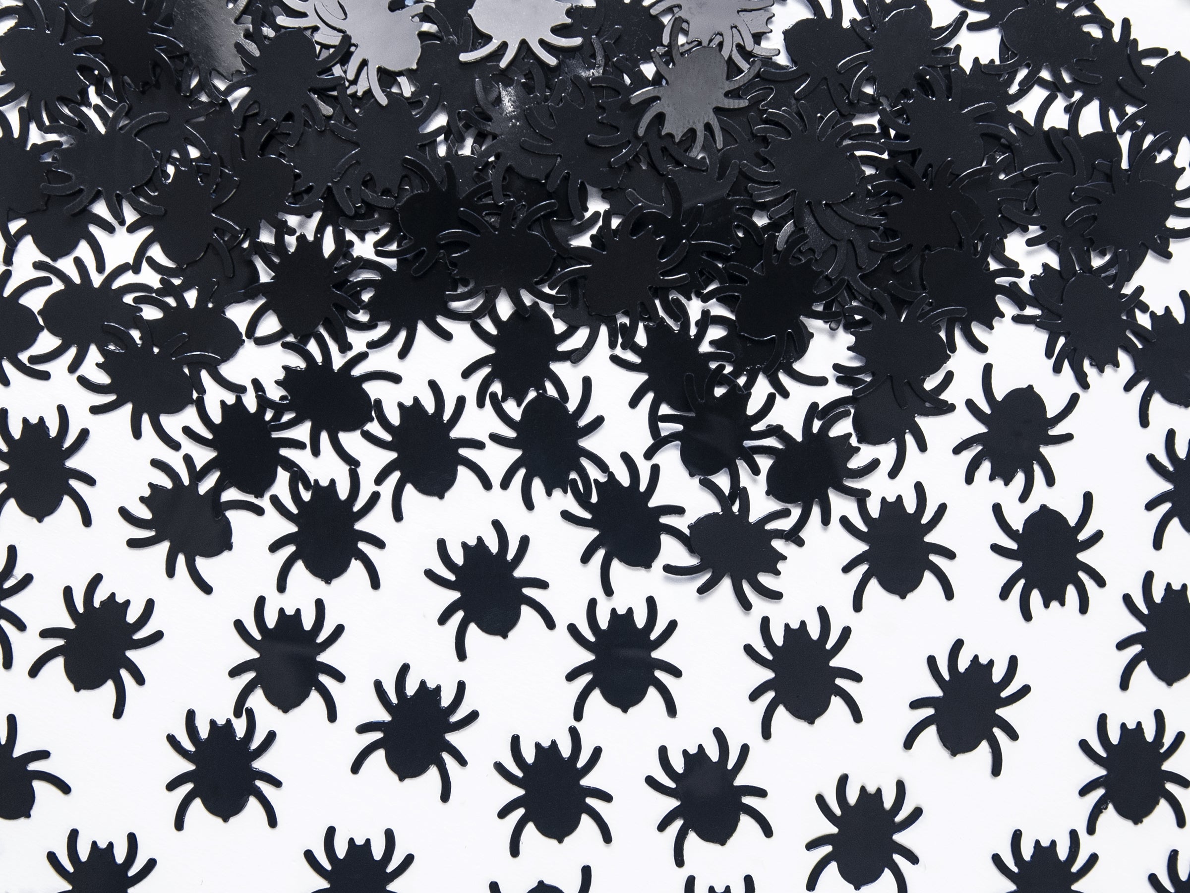 Confettis en forme d'araignée noire pour la table - Halloween