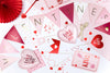Confettis en forme de cœur rouge métallique de 25 mm pour la table - Valentine’s Day