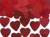 Confettis en forme de cœur rouge métallique de 25 mm pour la table - Valentine’s Day