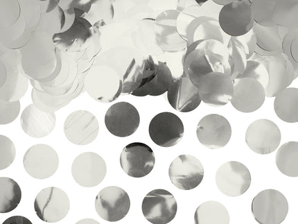 Confettis rond argenté pour la table - New Year & Carnival