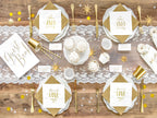 Confettis rond doré pour la table - New Year & Carnival