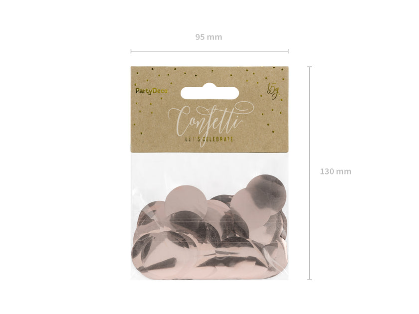 Confettis rond rose gold pour la table - New Year & Carnival