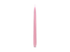 10 bougies roses pastel mat de 24 cm