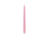 10 bougies roses pastel mat de 24 cm
