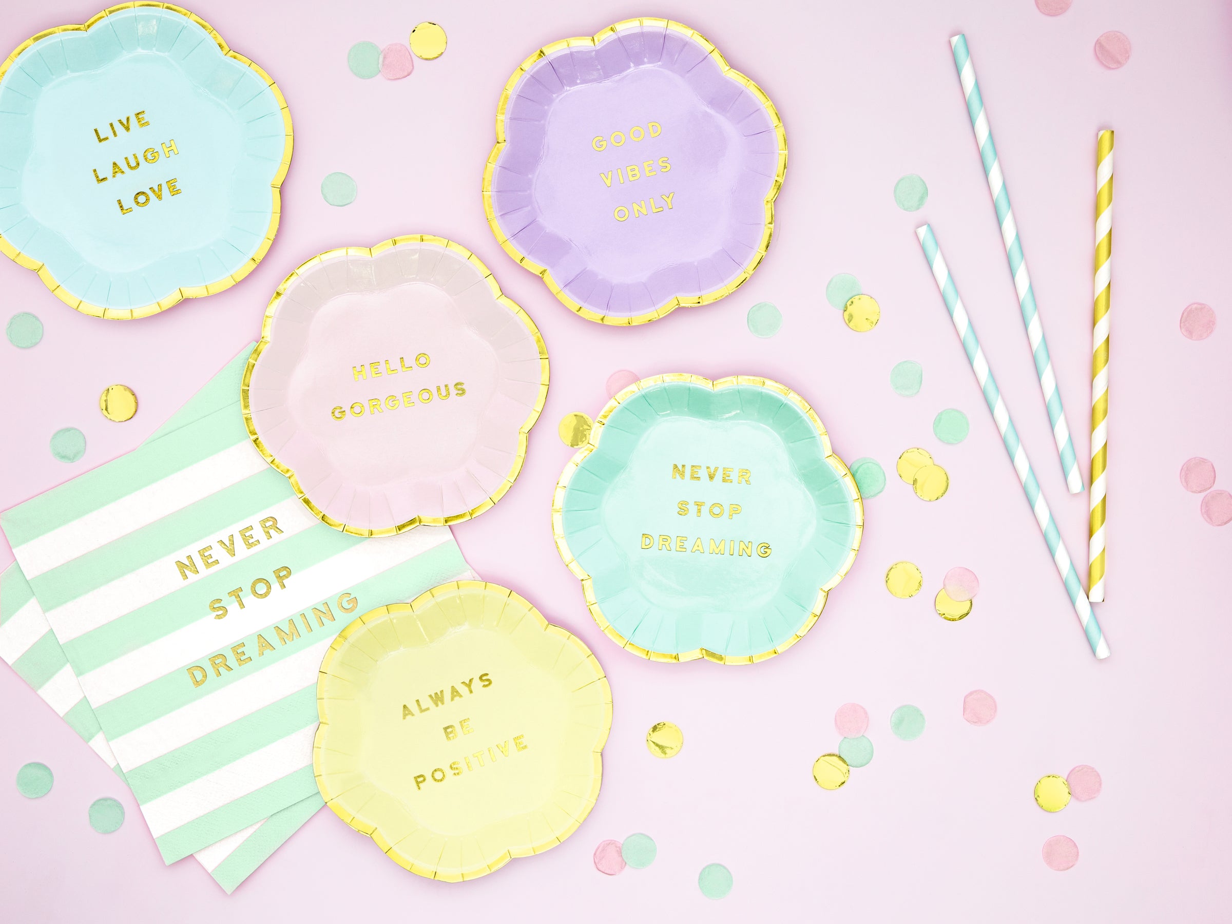 20 serviettes vertes pastel motifs 