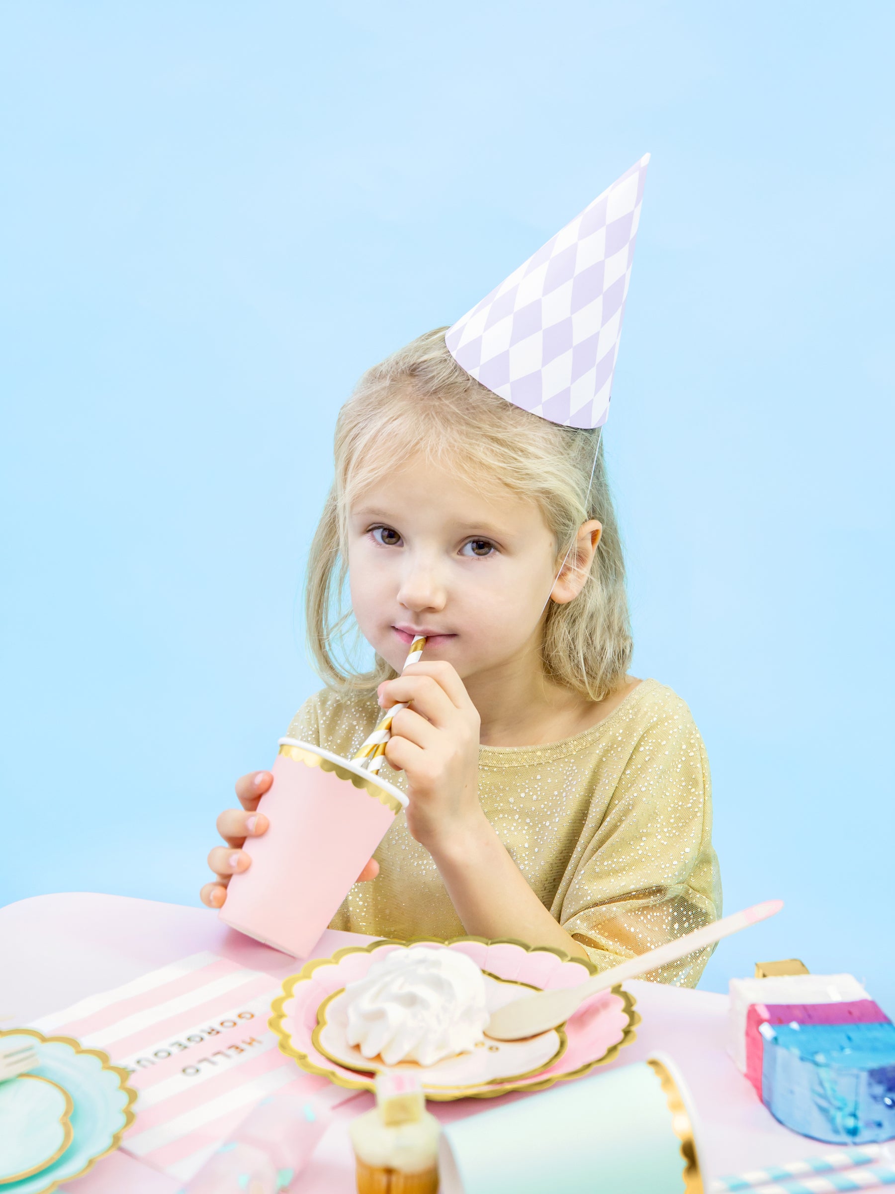 20 serviettes rose pastel à motifs 