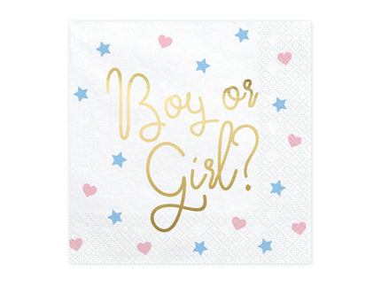 20 serviettes blanches 