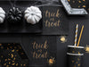 10 pailles à rayures dorées en papier - Trick or Treat Collection