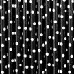 10 pailles noires à pois blanches en papier - Meow Party