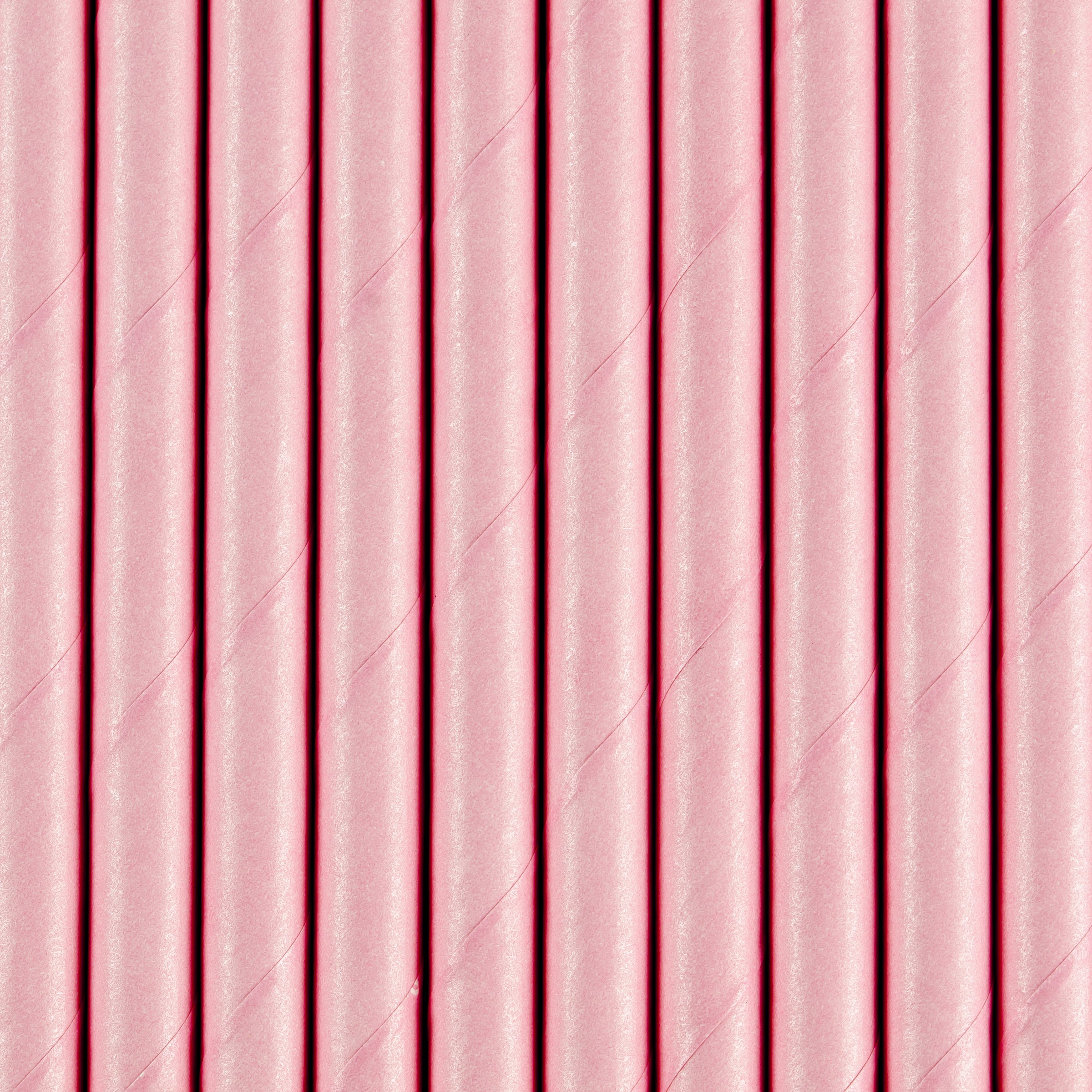 10 pailles roses pastel en papier