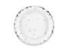 6 assiettes blanches avec étoiles multicolores (18cm) - Unicorn