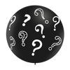 1 ballons 3' noir imprimé TAT point interrogation