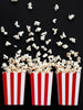 6 boîtes à Popcorn rouges à rayures en carton - Pirates Party
