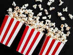 6 boîtes à Popcorn rouges à rayures en carton - Pirates Party