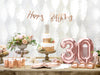 12 bougies d'anniversaire dorées de 12,5 cm