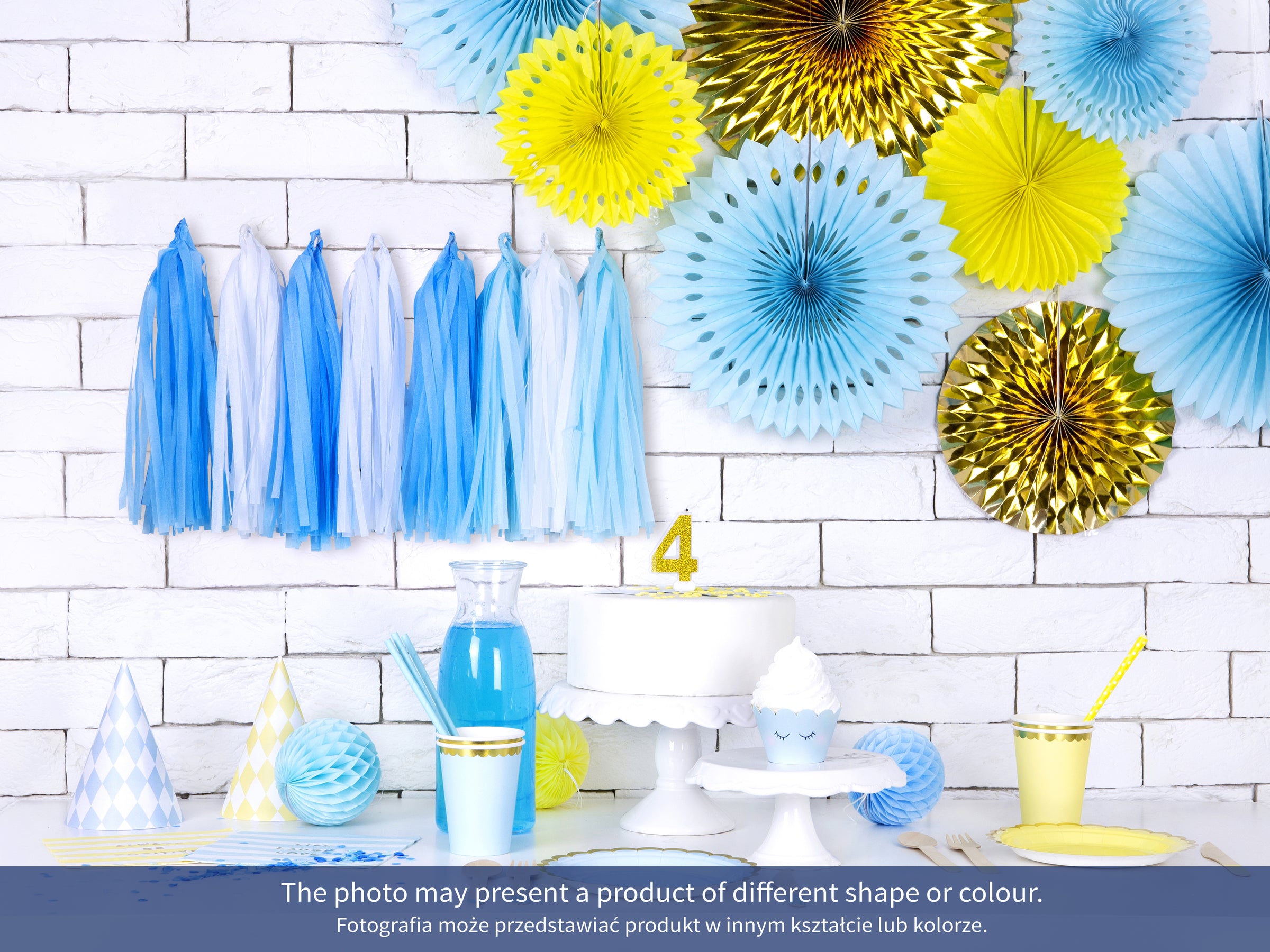 Bougie anniversaire dorée chiffre 3