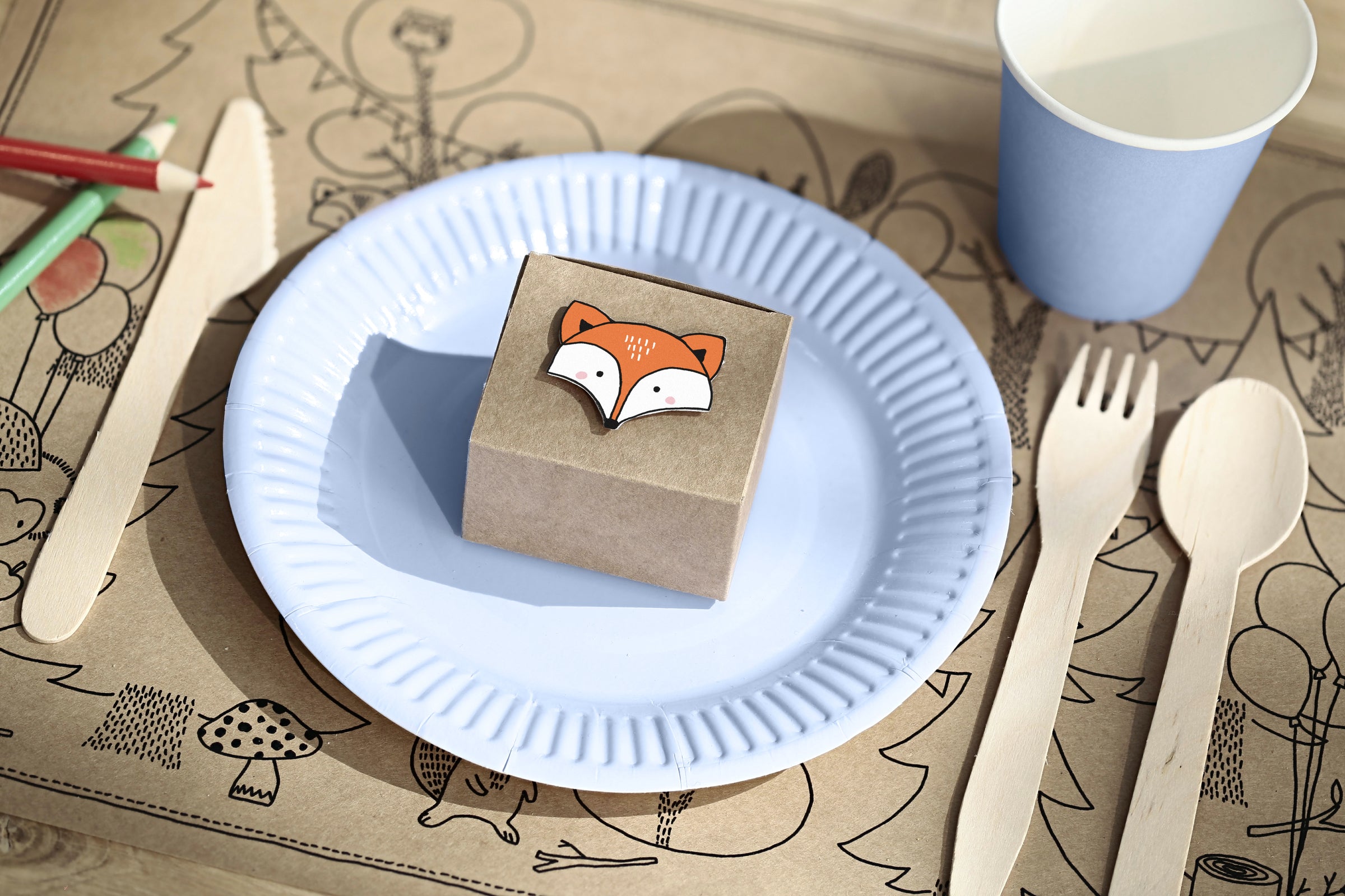 18 couverts en bois - Woodland