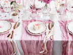 6 assiettes blanches bords dorés en carton - Wedding in rose colour