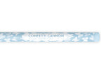 Canon à confettis papillons blancs de 80 cm