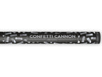 Canon à confettis rectangle argenté de 60 cm