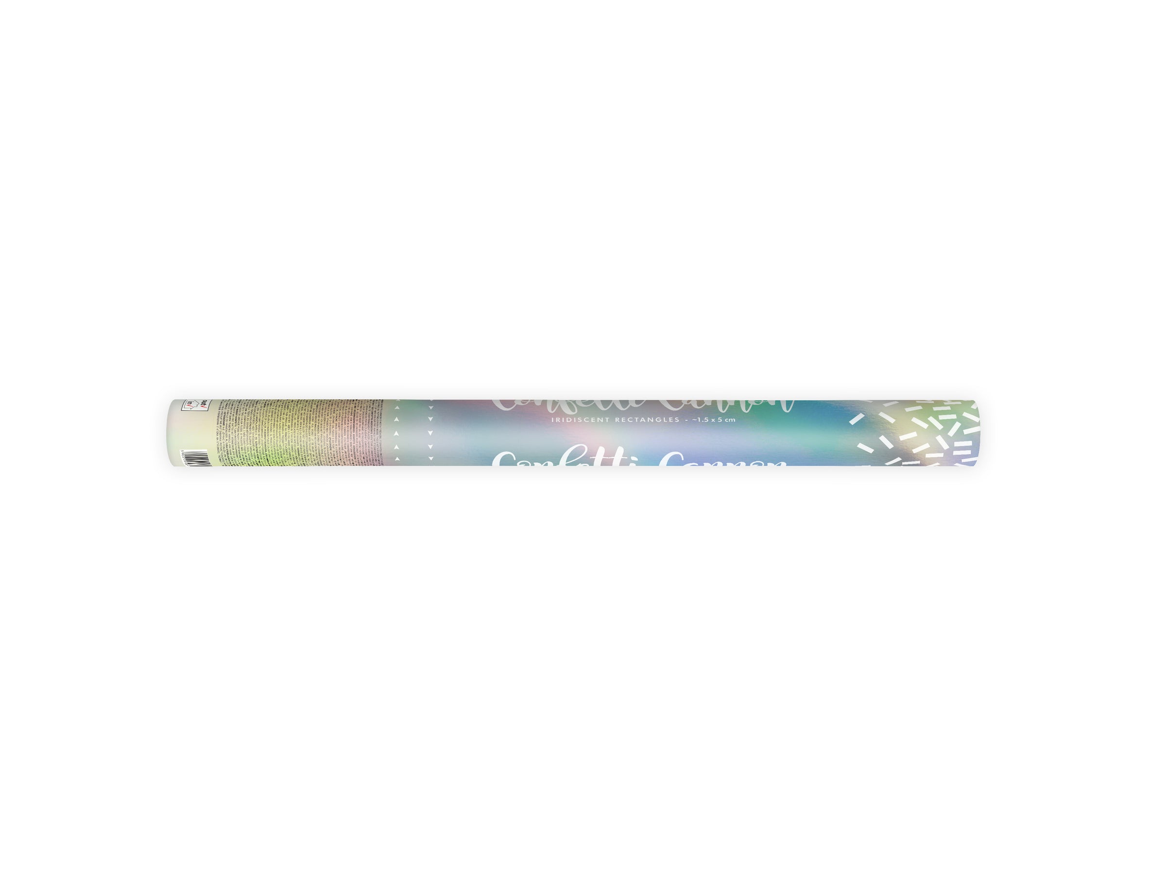 Canon à confettis iridescent de 60 cm