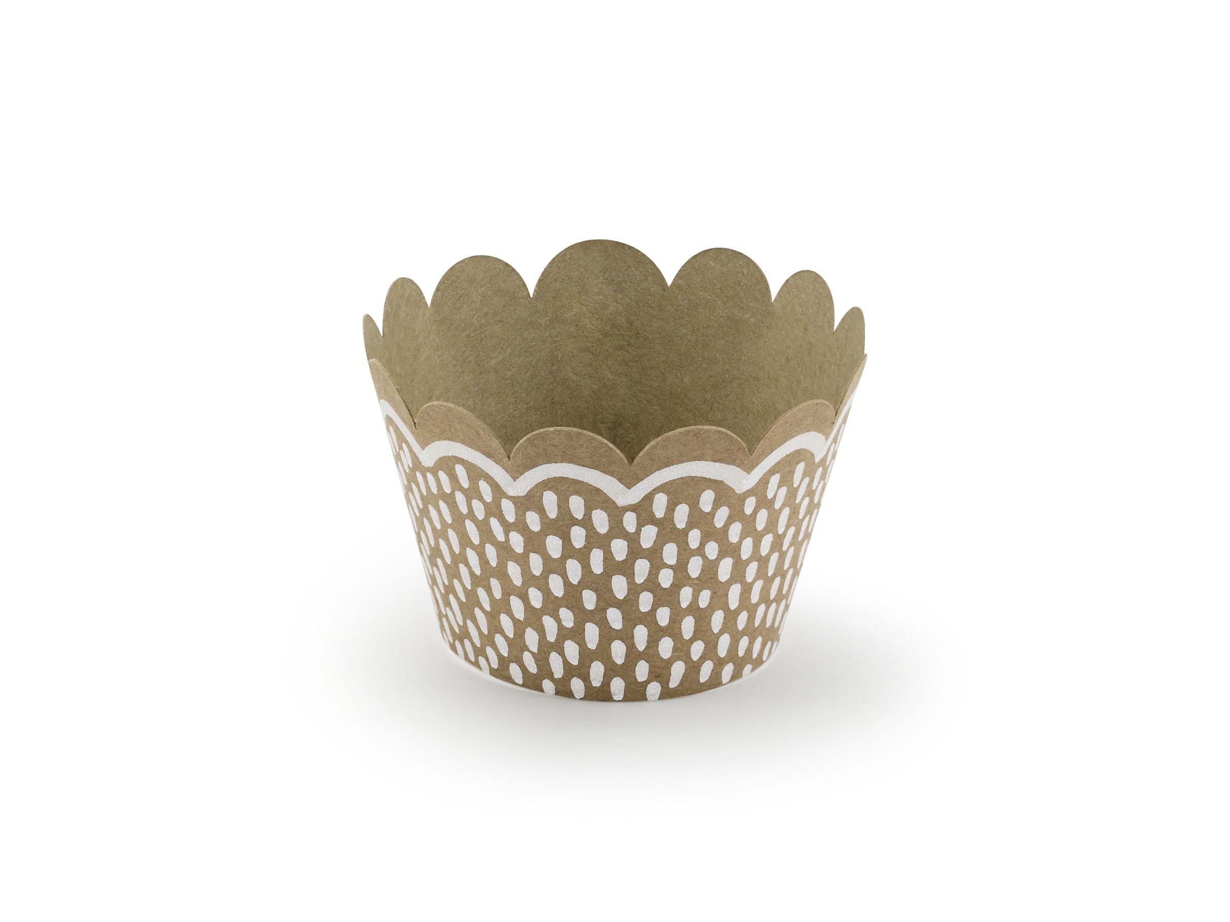 6 moules à cupcakes en papier Kraft - Woodland