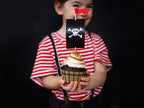 6 moules cupcakes pirates en carton - Pirates Party