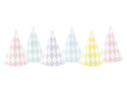 6 chapeaux losanges en carton - Yummy