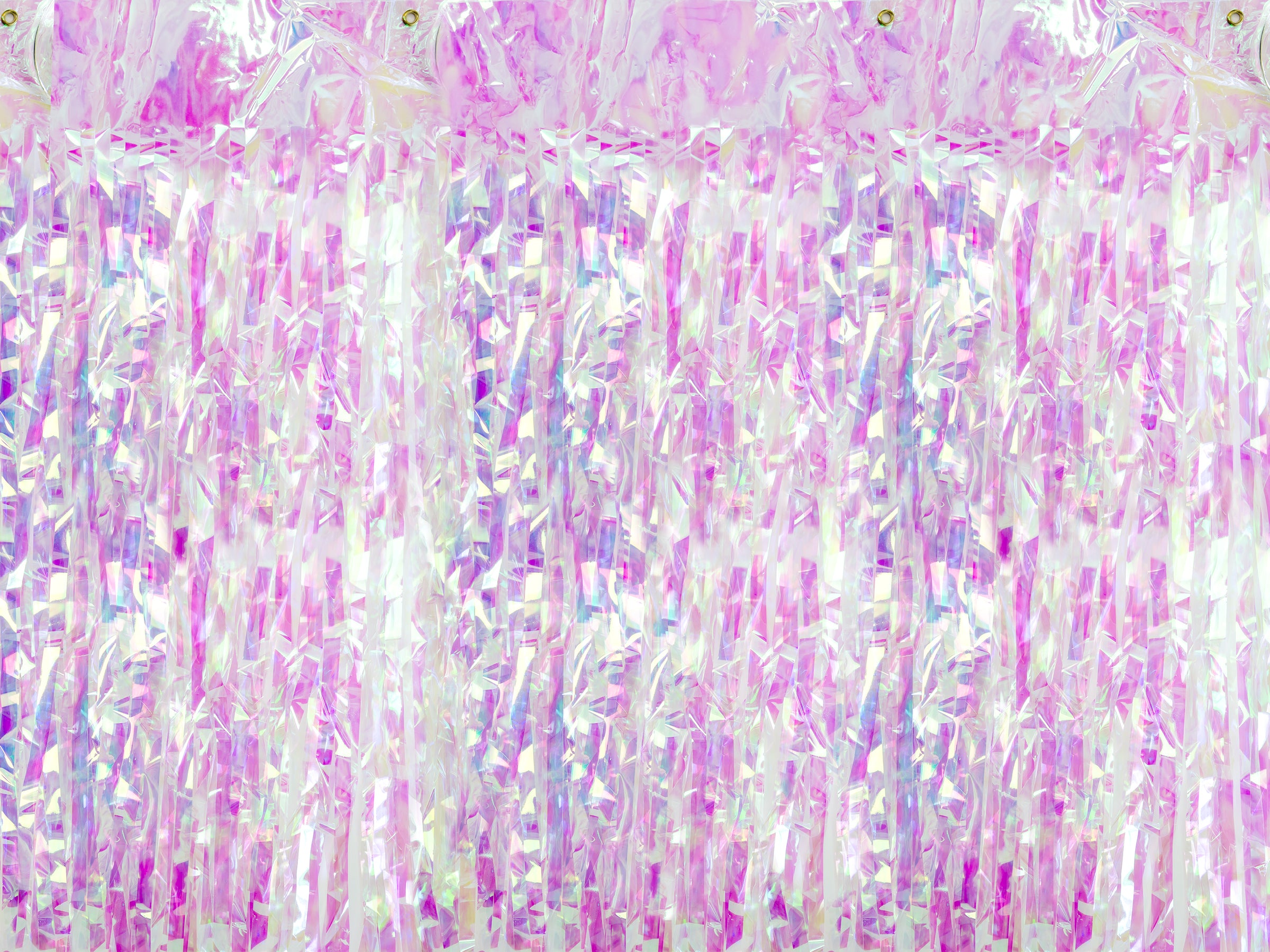 Rideau à franges couleur iridescent de 2,5 m